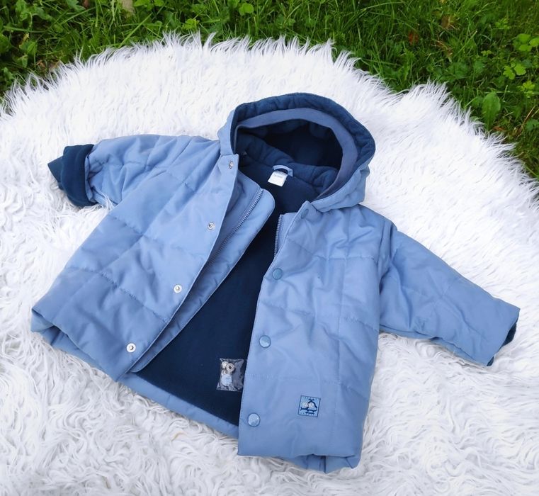 Kurtka kanz 74 cm 9 miesięcy. Kurtka z polarem zimowa chlopieca