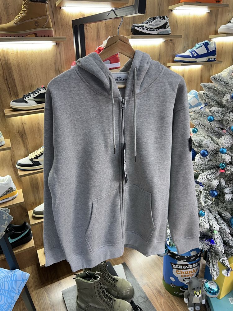 Зіп Худі Stone Island Grey