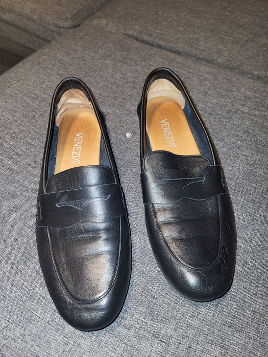 Skórzane loafersy Venezia