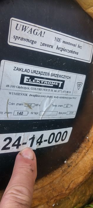 Zbiornik wymiennik wody co i wody użytkowej