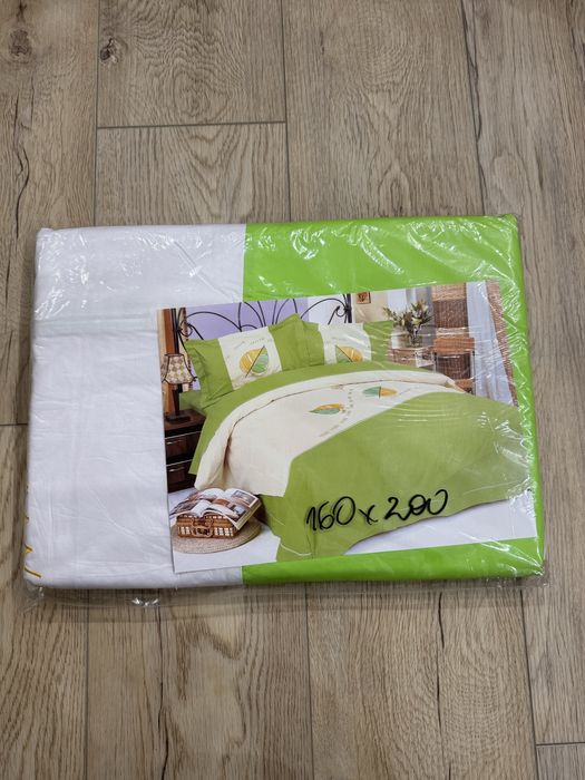 Nowy komplet zielona pościel 160x200cm