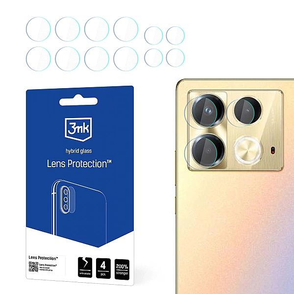 Szkło na aparat 3mk Lens Protection™ hybrydowe na Infinix Note 40 - pr
