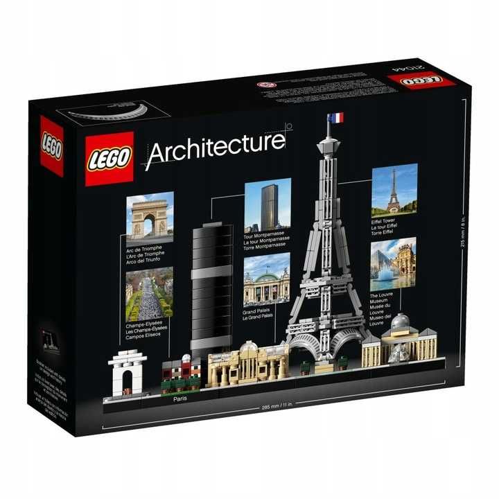 LEGO ARCHITECTURE 21044 Paryż Wieża Eiffla Luwr Klocki *NOWE*