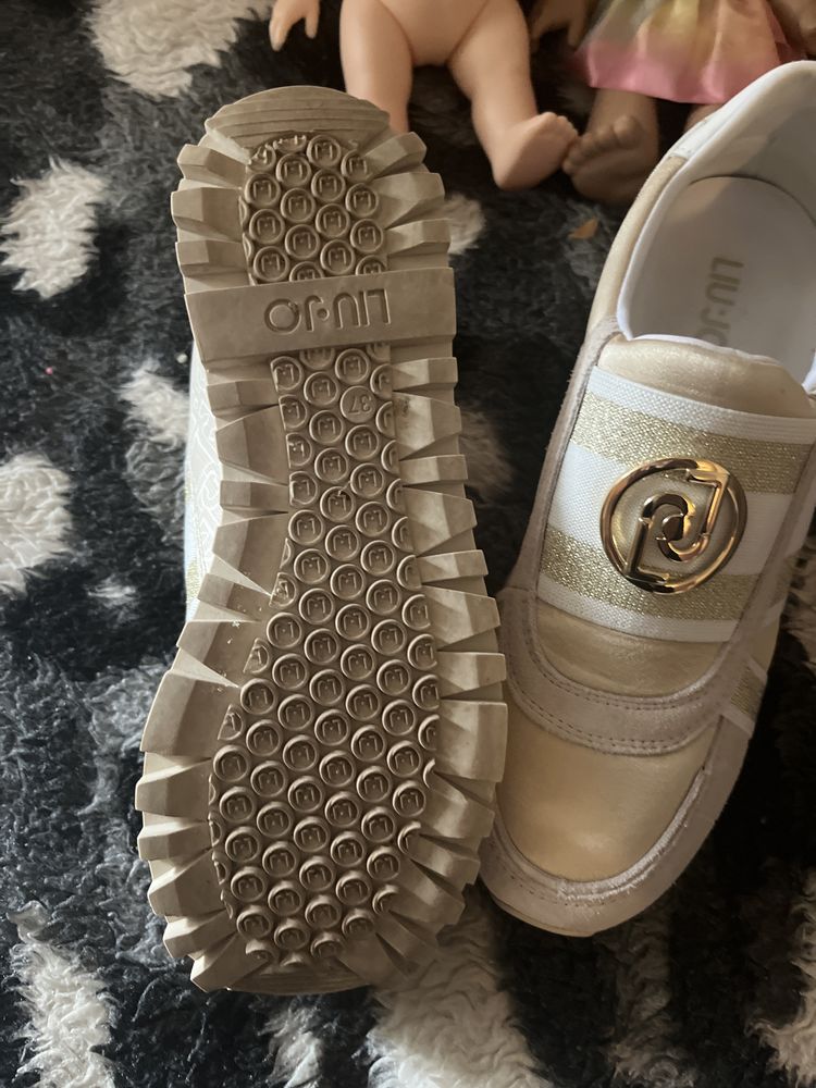 Buty LIU JO rozmiar 37 złoto bezowe