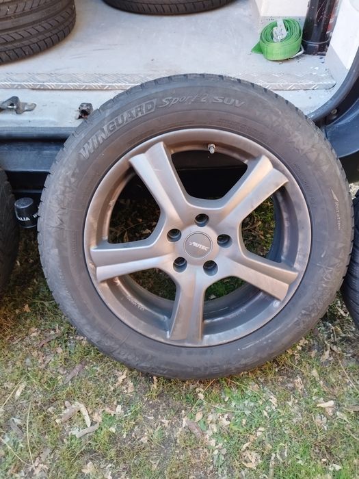 Sprzedam alufelgi r17 5x112 opony zimowe cena za całość