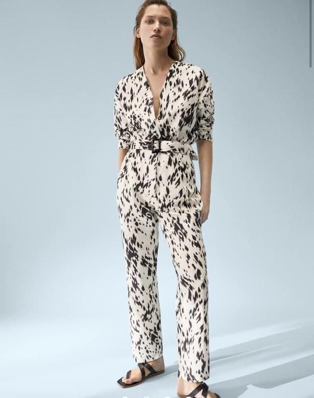 Лляний комбінезон Massimo Dutti