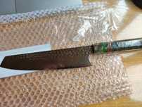 Кухонний шеф ніж кіріцуке бунка 20 см Kiritsuke Bunka Santoku