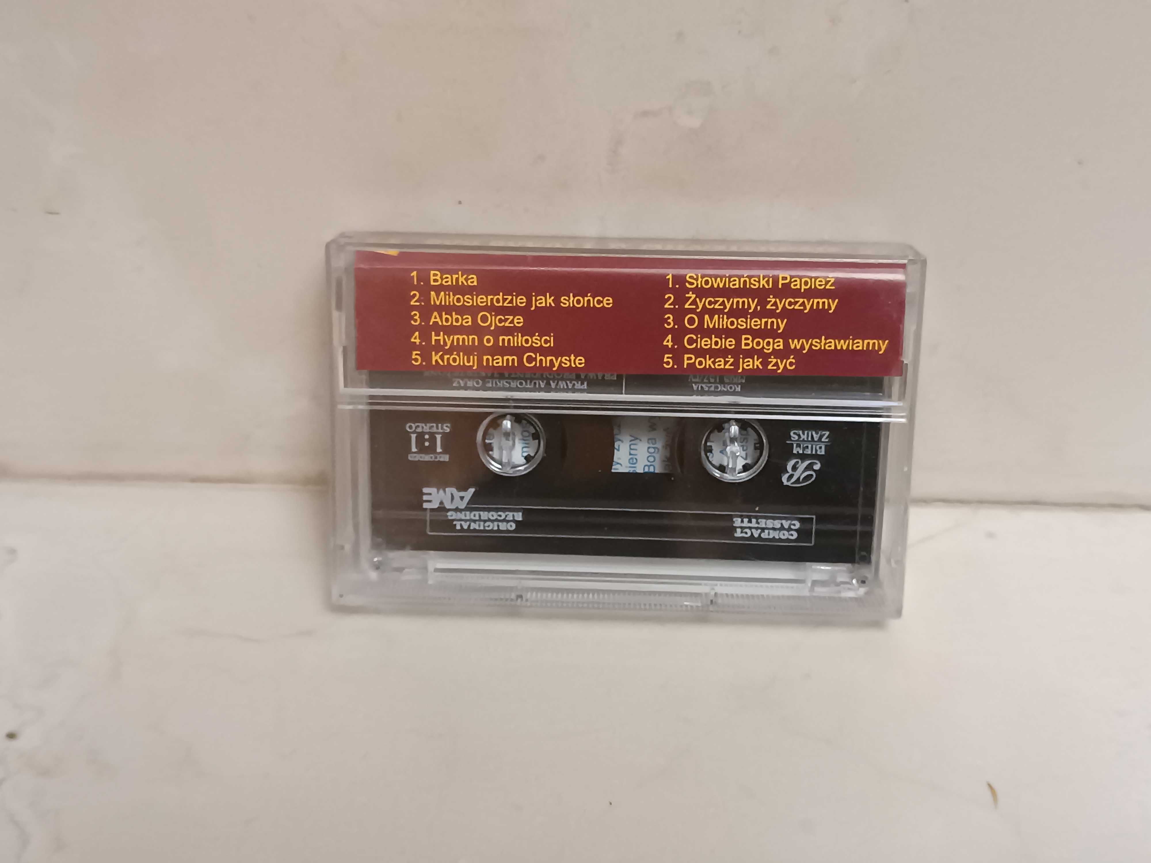 Pieśni piosenki religijne Kaseta audio Barka Bóg bogaty w miłosierdzie