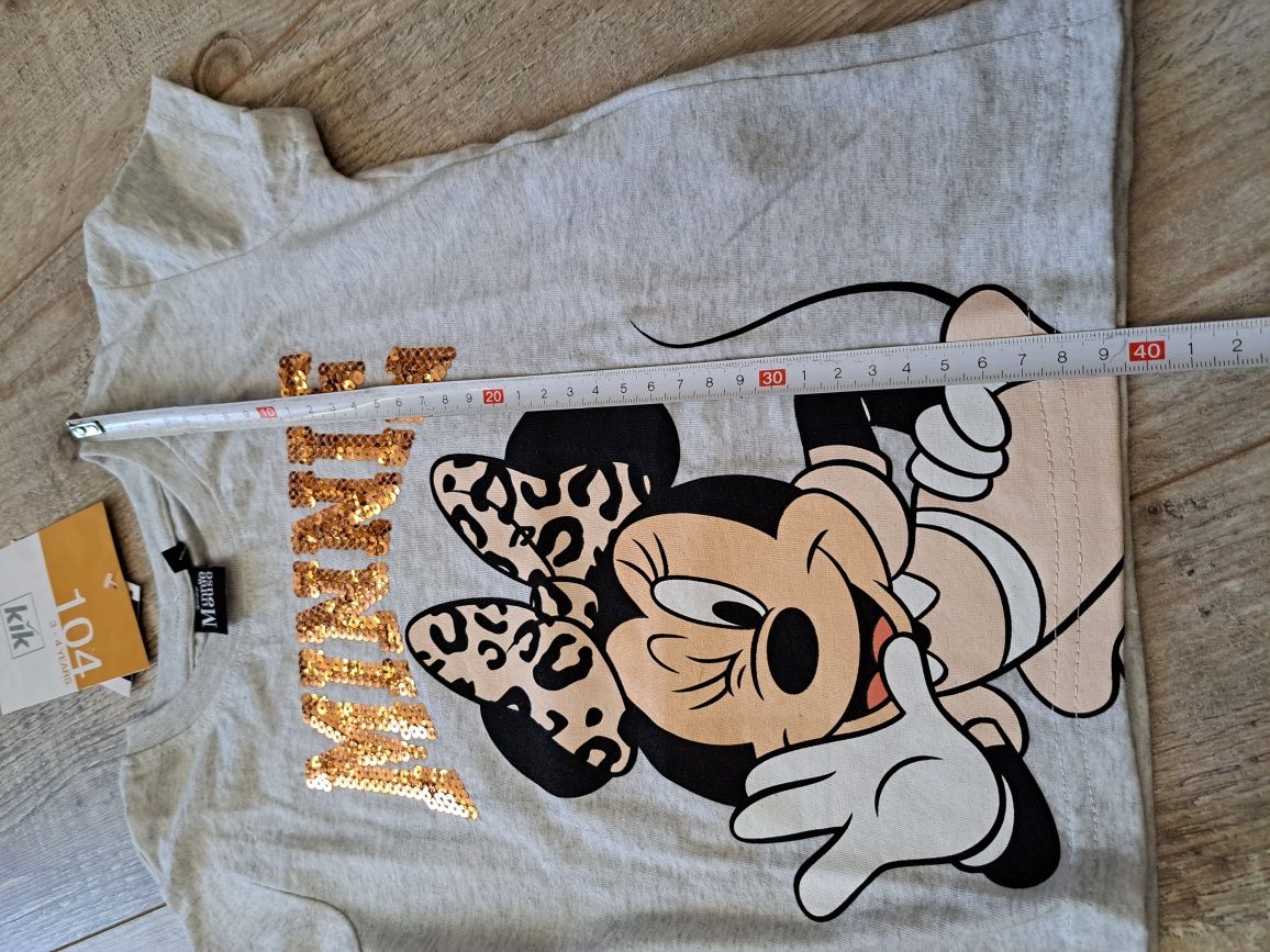 Zestaw t-shirty + getry - Myszka Minnie - rozm 104