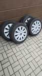 Komplet felg stalowych + kotpaki BMW 16" 5x120 ET33+Opony 205/55/16