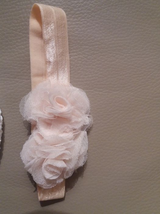 Urocza opaska do chrztu dla dziewczynki