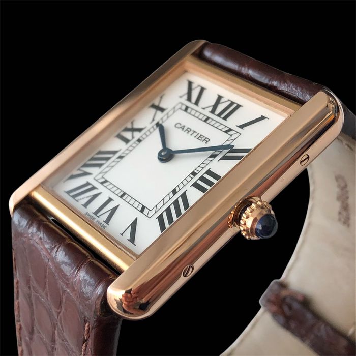 Cartier Tank Solo różowe złoto 18k, Large model