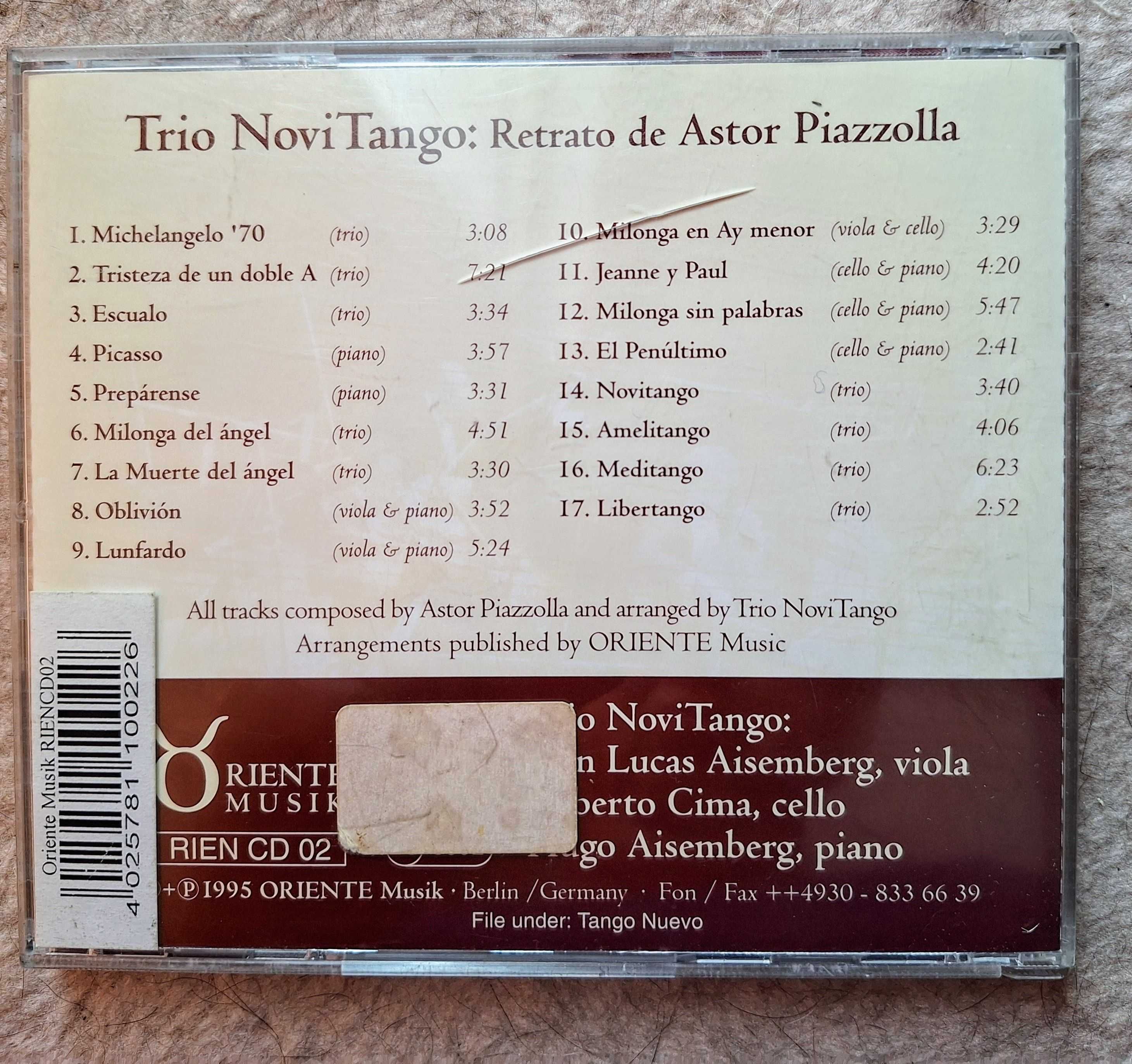Trio Novi Tango "Retrato de Astor Piazzola" CD