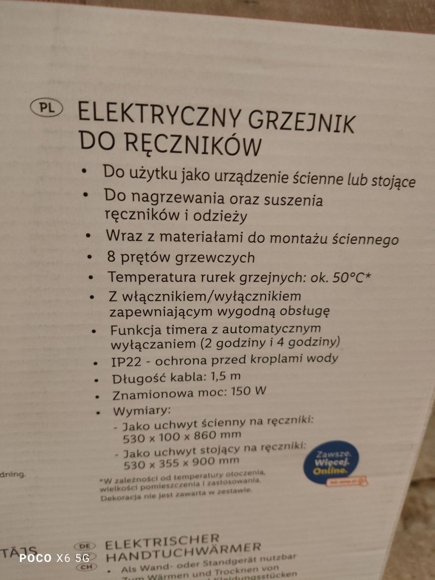 Silvercrest elektryczna suszarka nowa
