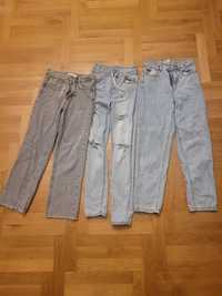 Spodnie Jeansy damskie 3 pary XS/ 34 paka spodni