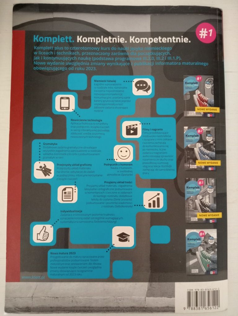 Komplett Plus 1 – język niemiecki, książka ćwiczeń, Klett