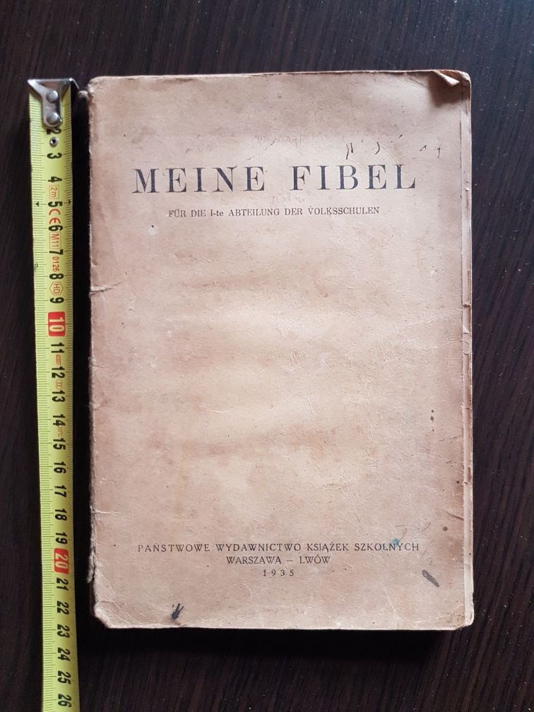 Polski przedwojenny elementarz książka niemieckiego MEINE FIBEL Warsza
