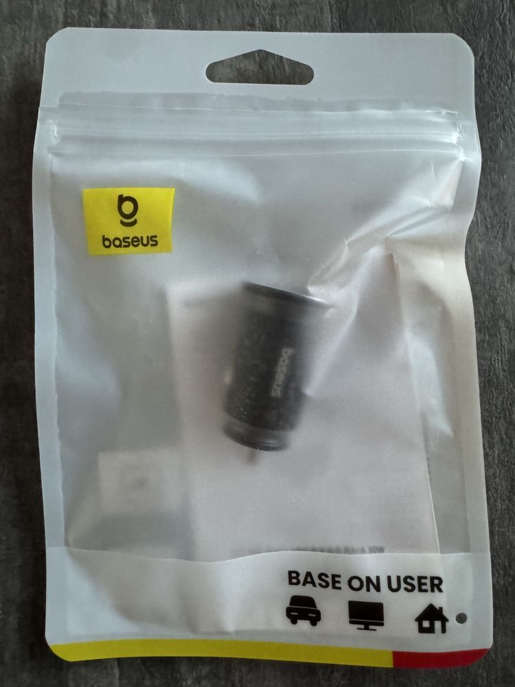 Baseus usb A + usb A 30W 5A зарядне 12v 24v