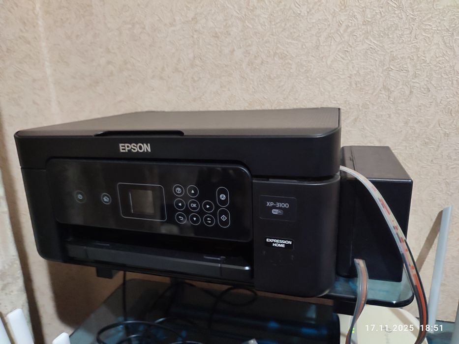 МФУ БФП Принтер сканер кольоровий Epson XP-3100 з бснпч фотодрук