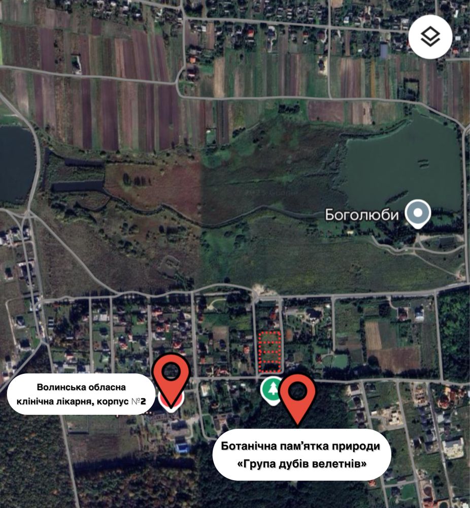 Продаж ділянки біля лісу Боголюби, Луцький р-н