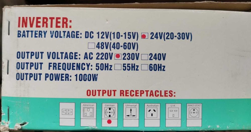 Інвертор Genius Power GP-24-1000 (1000 W)