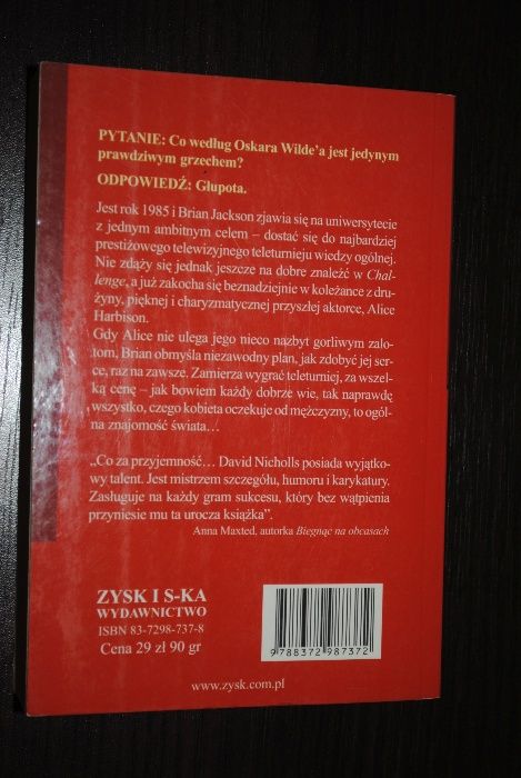 Szansa na sukces - David Nicholls
