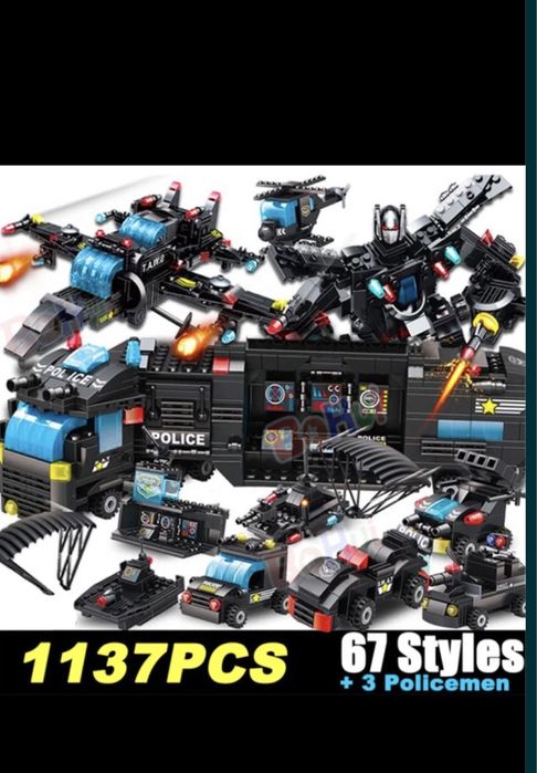 Конструктор полицей лего поліцейська служба 1137 деталей