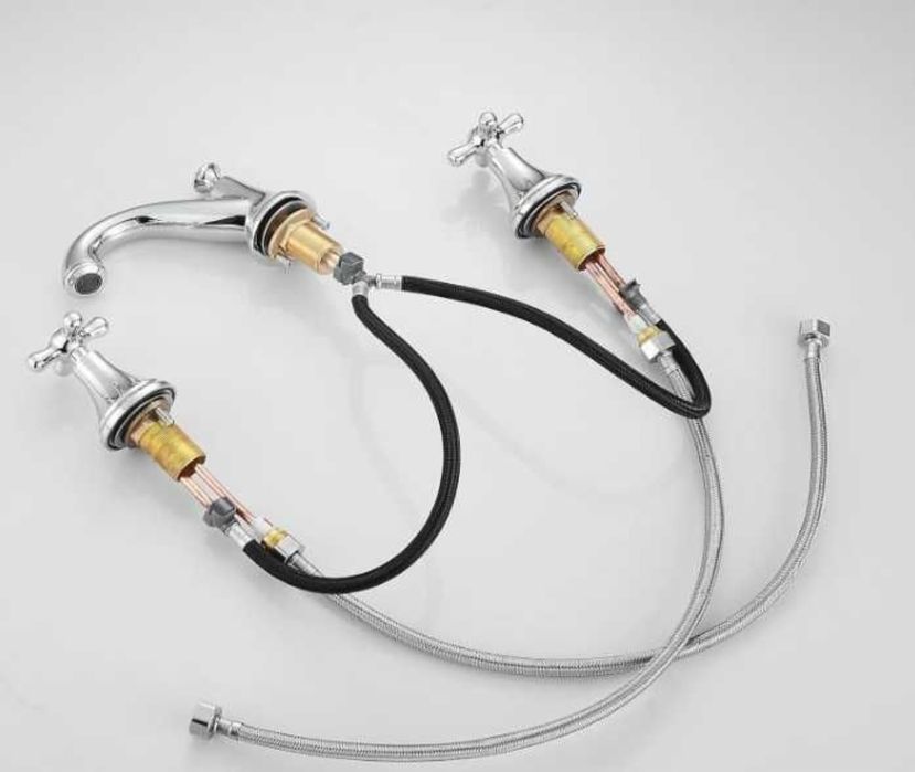 Bateria umywalkowa chrom