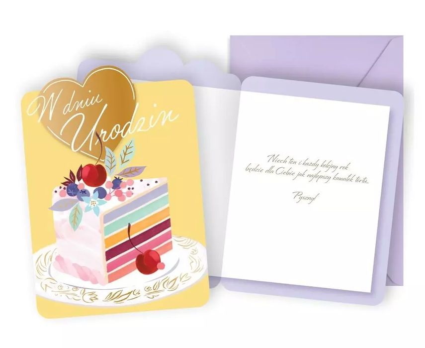 Karnet urodziny. Kukartka