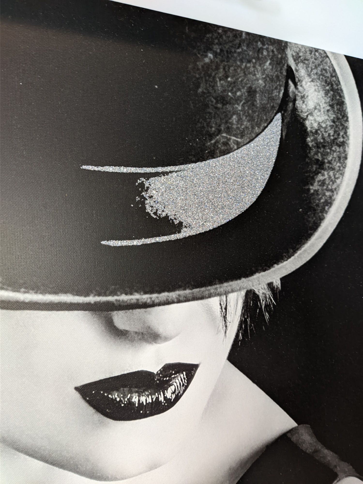Obraz na płótnie kobieta w kapeluszu , cygaro 80x60