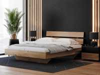 Łóżko drewniane Dębowe 120x200cm Lewitujące Rossano, różne wymiary