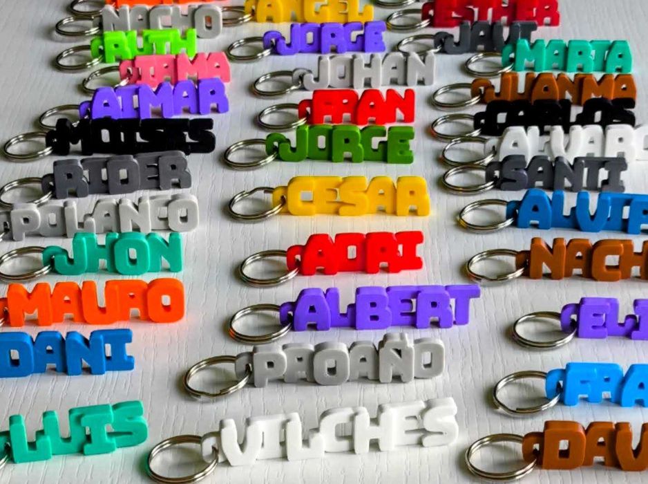 Escolhe o nome do teu porta-chaves – 100% personalizado!