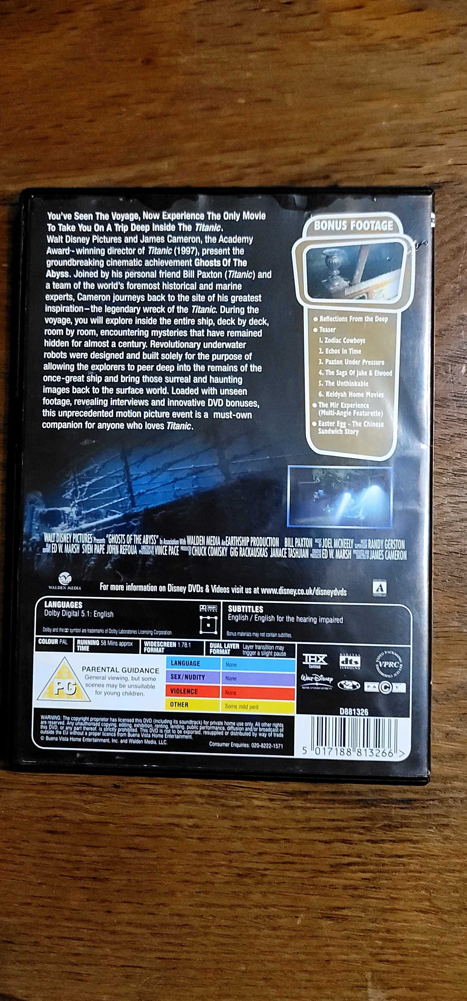 Ghost of The Abyss - DVD wydanie angielskie
