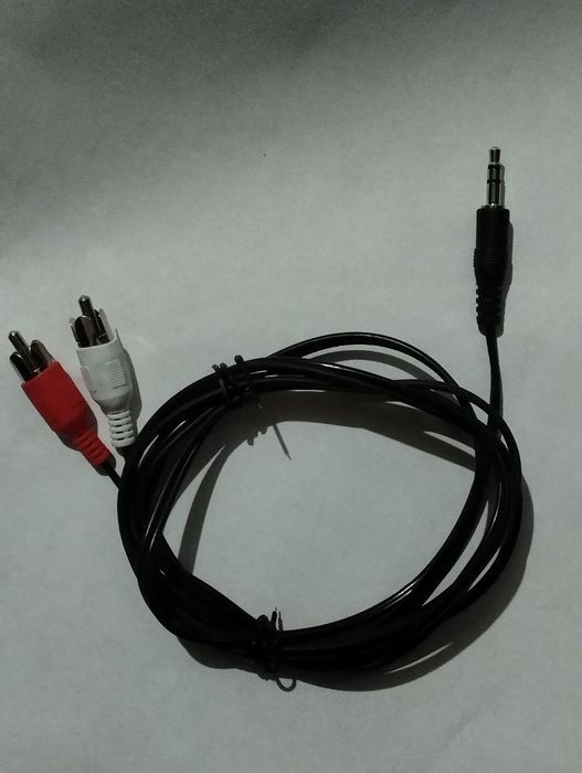 Кабель перехідник мультимедійний Jack 3.5 mm RCA - 2 тюльпани 1.5м.
