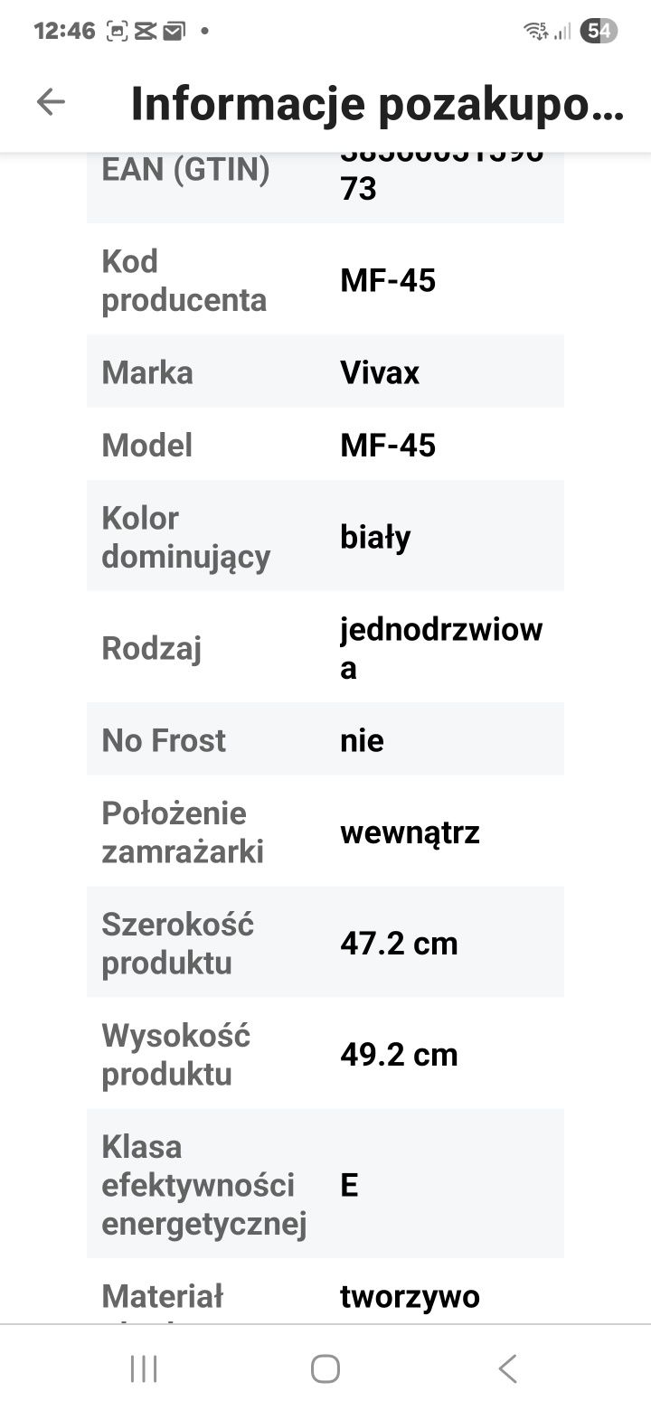 Mini chłodziarka