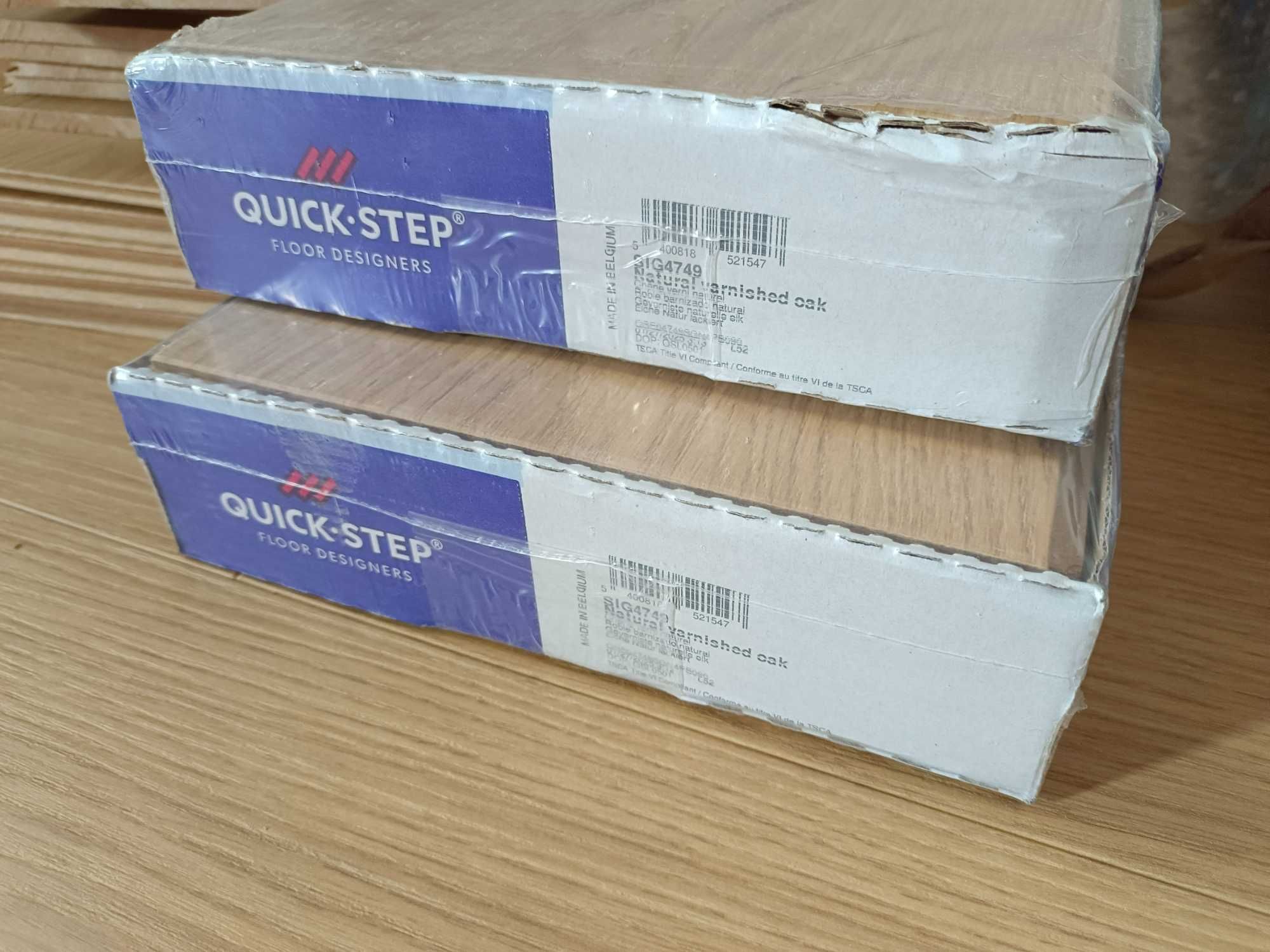 2 paczki panele Quick Step SIG 4749 dąb naturalny lakierowany 4m2