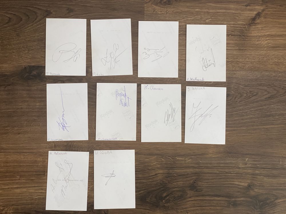Iskra Ostrów żużel zdjęcia z autografem speedway UNIKAT