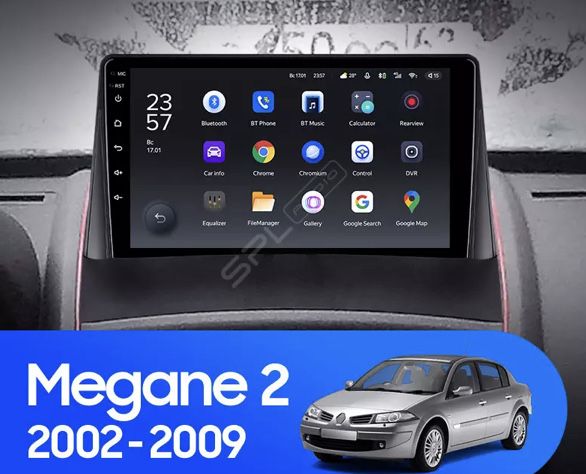 Штатна магнітола Рено Меган 2.Android 12 Megan 2. Дисплей монітор