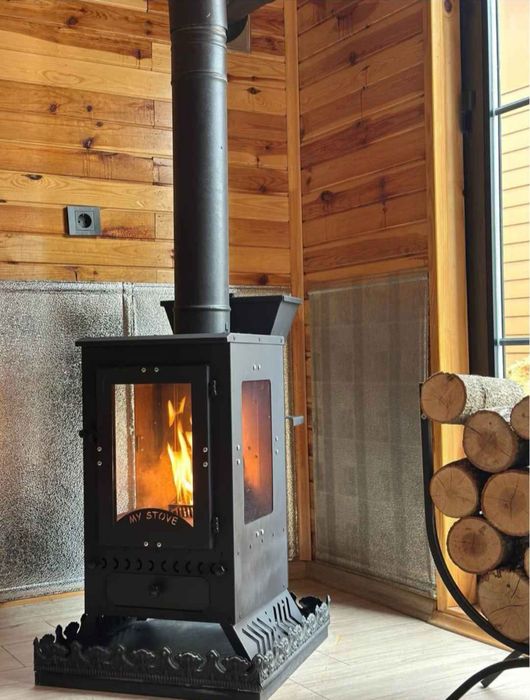 Камин буржуйка на пелетах в Квартиру. Дом