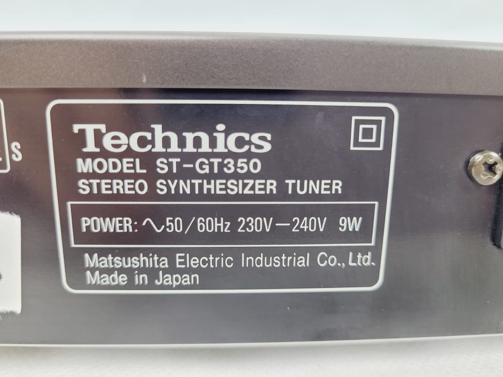 Technics ST GT 350 TUNER RADIO FM UKF Japan