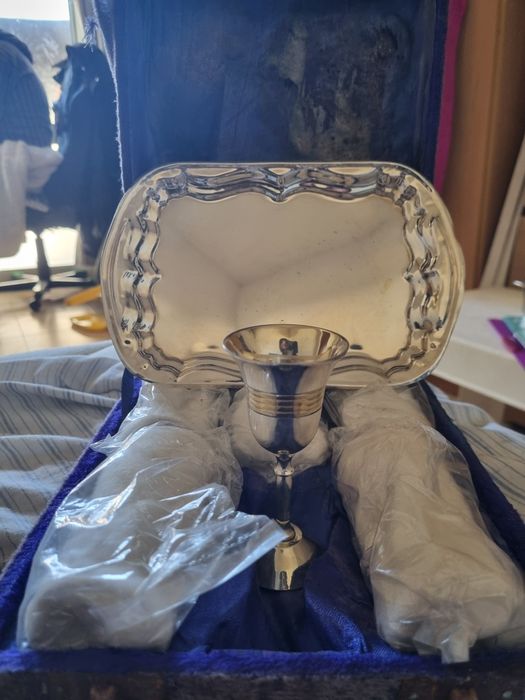 Conjunto de 6 cálices+ prato