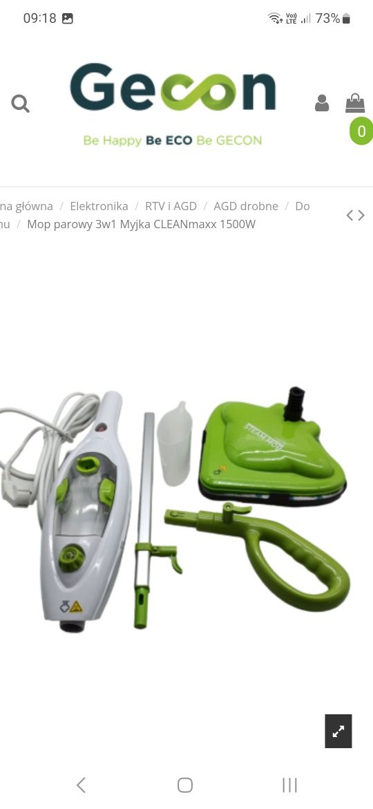 Mop parowy clean max