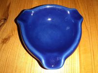 Popielniczka vintage stara ceramika fajans porcelana PRL kobalt