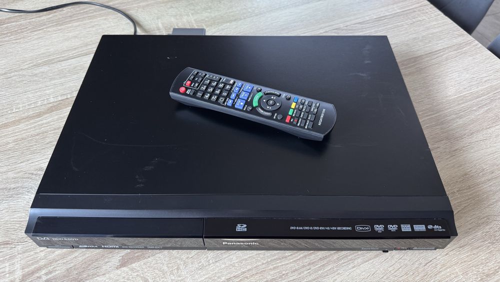 Panasonic DMR-EX77 #Nagrywarka DVD HDD #160GB #HDMI #SD #Dv-in #Pilot