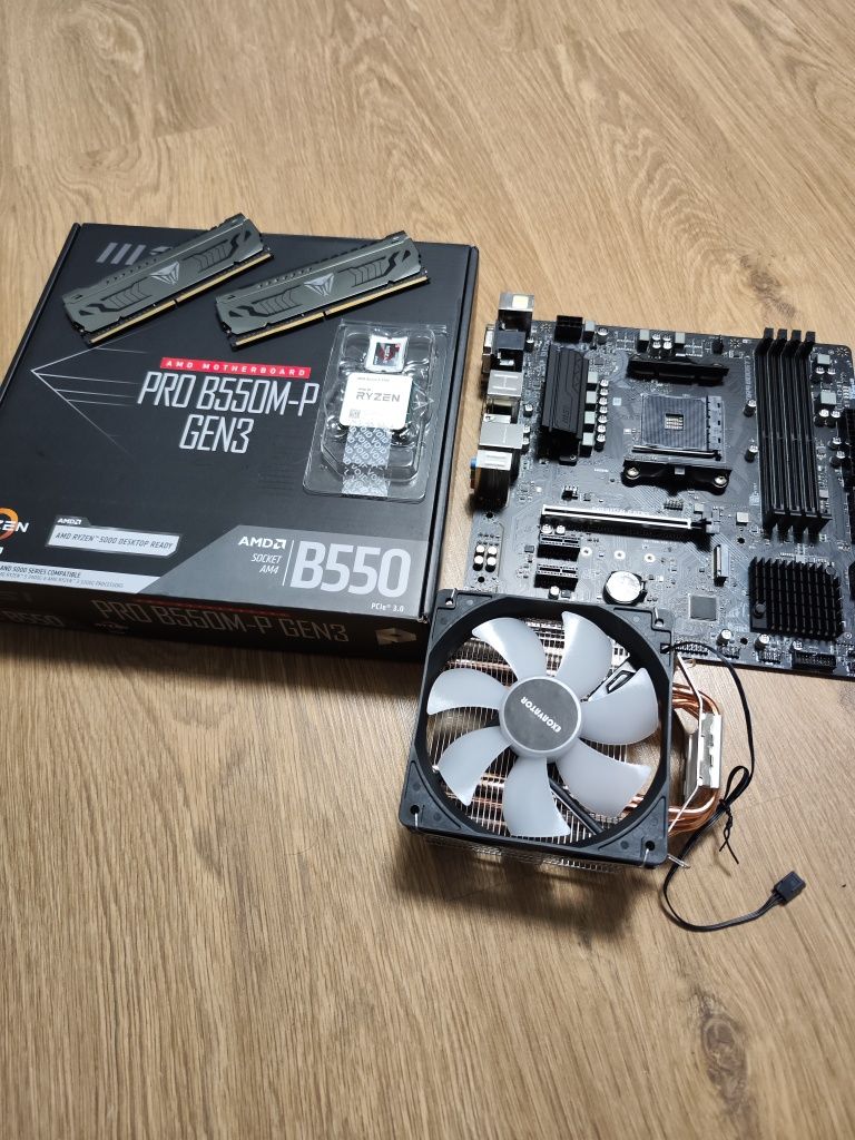 Материнська плата MSI b550m-p Ryzen 5 5500