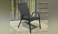 Недорогое кресло садовое черное/Стул террасный/Крісло садове, стілець