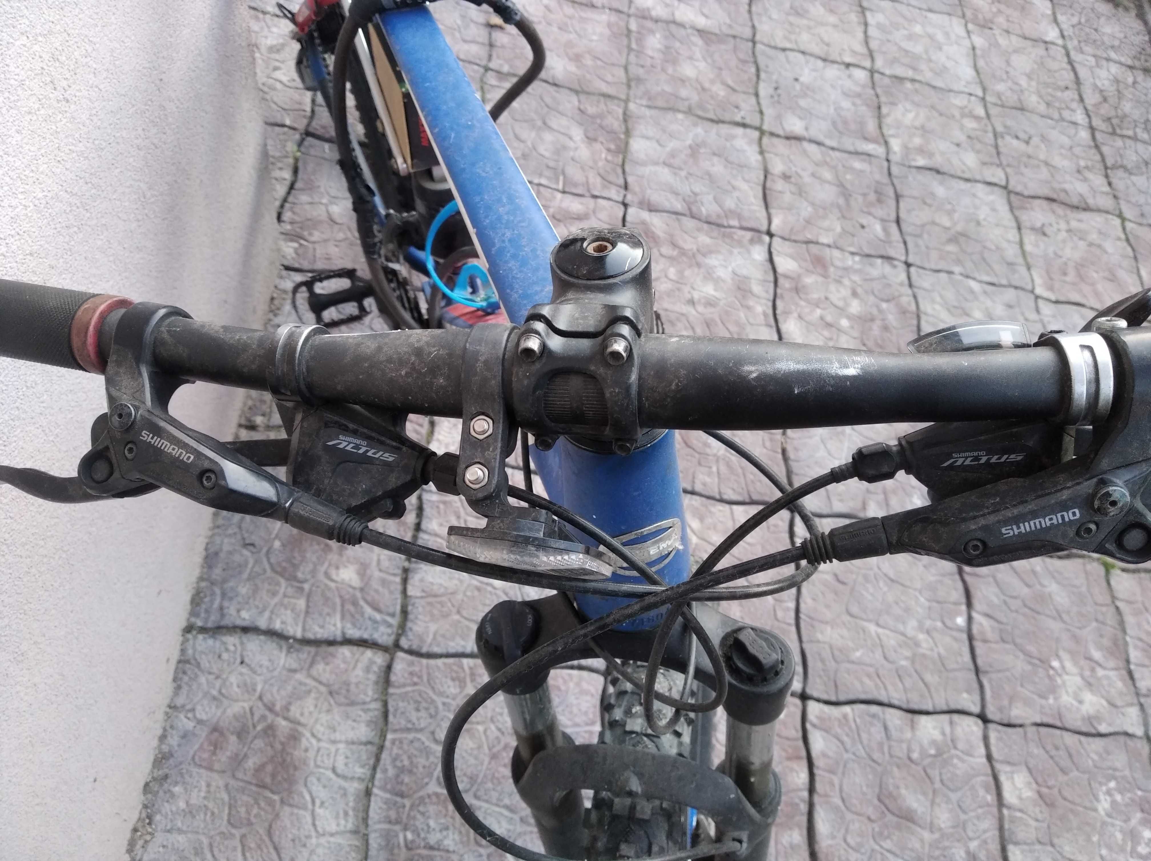 Велосипед двохпідвіс, навіска shimano altus, acera