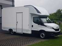 Iveco DAILY KONTENER NISKOPODŁOGOWY 4,43x2,23x2,42 SKLEP FOODTRUCK BAR KLIMA KONIOWÓZ KAMPER  Kontener Niskopodłogowy 4,43x2,23x2,42 Sklep Kamper Foodtruck Bar AC
