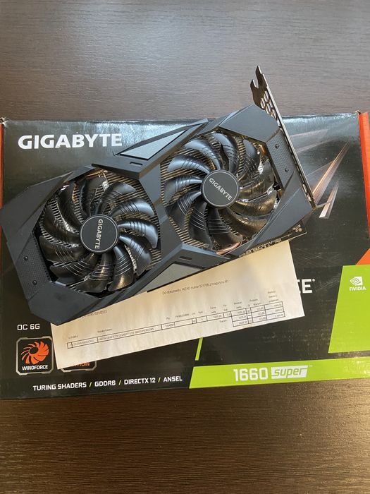 Karta Graficzna Gigabyte Gtx 1660 Super OC 6GB Gwarancja