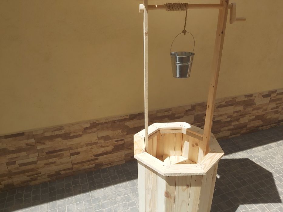 Floreira em forma de poço